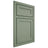 Shiloh Cabinetry Beaded Inset Malibu Poplar Plain Cut Moss Door