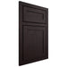 Shiloh Cabinetry Beaded Inset Malibu Red Oak Plain Cut Espresso Door