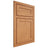 Shiloh Cabinetry Beaded Inset Malibu Red Oak Plain Cut Medium Door