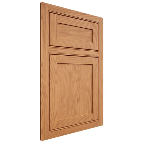 Shiloh Cabinetry Beaded Inset Malibu Red Oak Plain Cut Medium Door