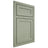 Shiloh Cabinetry Beaded Inset Malibu Red Oak Plain Cut Moss Door