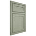 Shiloh Cabinetry Beaded Inset Malibu Red Oak Plain Cut Moss Door