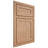 Shiloh Cabinetry Beaded Inset Malibu Red Oak Plain Cut Natural Door