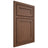 Shiloh Cabinetry Beaded Inset Malibu Walnut Plain Cut Natural Door