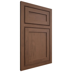 Shiloh Cabinetry Beaded Inset Malibu Walnut Plain Cut Natural Door