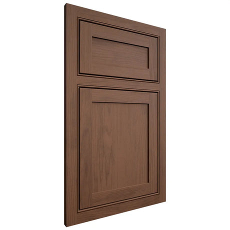 Shiloh Cabinetry Beaded Inset Malibu Walnut Plain Cut Natural Door