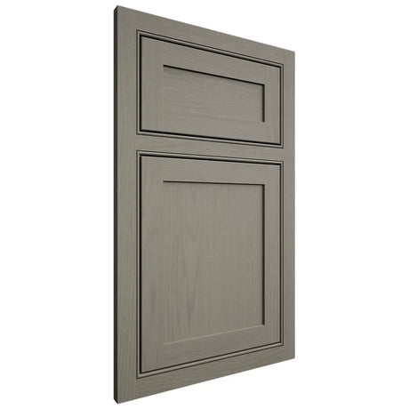 Shiloh Cabinetry Beaded Inset Malibu Walnut Plain Cut Thyme Door