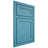Shiloh Cabinetry Beaded Inset Malibu White Oak Plain Cut Aqua Door