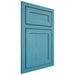 Shiloh Cabinetry Beaded Inset Malibu White Oak Plain Cut Aqua Door