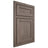 Shiloh Cabinetry Beaded Inset Malibu White Oak Plain Cut Clay Door