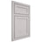 Shiloh Cabinetry Beaded Inset Malibu White Oak Plain Cut Cotton Door
