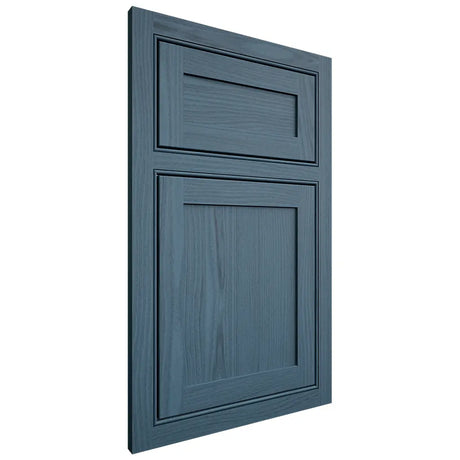 Shiloh Cabinetry Beaded Inset Malibu White Oak Plain Cut Hudson Door