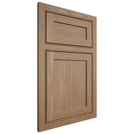 Shiloh Cabinetry Beaded Inset Malibu White Oak Plain Cut Natural Door