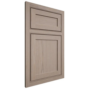 Shiloh Cabinetry Beaded Inset Malibu White Oak Plain Cut Whitewash Door