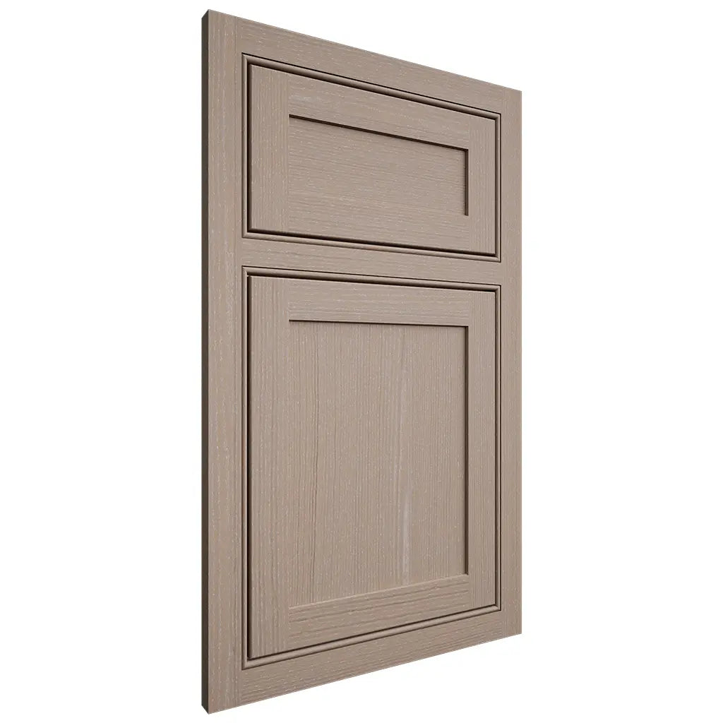 Shiloh Cabinetry Beaded Inset Malibu White Oak Quarter Sawn Whitewash Door