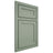 Shiloh Cabinetry Beaded Inset Malibu White Oak Rift Cut Moss Door