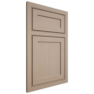 Shiloh Cabinetry Beaded Inset Malibu White Oak Rift Cut Straw Door