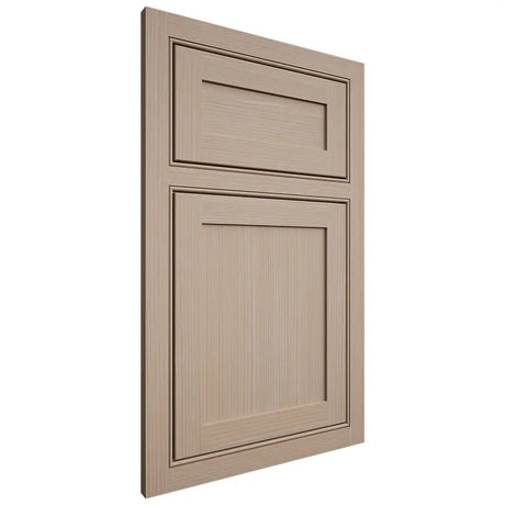 Shiloh Cabinetry Beaded Inset Malibu White Oak Rift Cut Straw Door