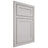 Shiloh Cabinetry Beaded Inset Malibu One Paintable Mindful Gray Door