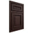 Shiloh Cabinetry Beaded Inset Manchester Alder Plain Cut Bistre Door