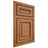 Shiloh Cabinetry Beaded Inset Manchester Alder Plain Cut Caramel Door