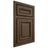 Shiloh Cabinetry Beaded Inset Manchester Alder Plain Cut Caviar Door