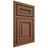 Shiloh Cabinetry Beaded Inset Manchester Alder Plain Cut Cola Door
