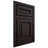Shiloh Cabinetry Beaded Inset Manchester Alder Plain Cut Espresso Door