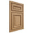 Shiloh Cabinetry Beaded Inset Manchester Alder Plain Cut Natural Door