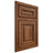 Shiloh Cabinetry Beaded Inset Manchester Hickory Plain Cut Burnt Sugar Door