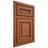 Shiloh Cabinetry Beaded Inset Manchester Maple Plain Cut Spice Door