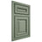 Shiloh Cabinetry Beaded Inset Manchester Poplar Plain Cut Moss Door