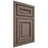 Shiloh Cabinetry Beaded Inset Manchester Poplar Plain Cut River Rock Door