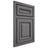 Shiloh Cabinetry Beaded Inset Manchester Red Oak Plain Cut Cadet Door