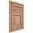 Shiloh Cabinetry Beaded Inset Manchester Red Oak Plain Cut Natural Door