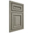 Shiloh Cabinetry Beaded Inset Manchester Red Oak Plain Cut Thyme Door