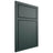 Shiloh Cabinetry Beaded Inset Metropolitan Paintable Billiard Green Door