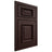Shiloh Cabinetry Beaded Inset Montgomery Alder Plain Cut Bistre Door