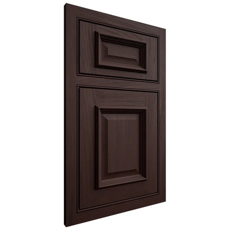 Shiloh Cabinetry Beaded Inset Montgomery Alder Plain Cut Bistre Door