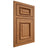 Shiloh Cabinetry Beaded Inset Montgomery Alder Plain Cut Caramel Door