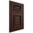 Shiloh Cabinetry Beaded Inset Montgomery Alder Plain Cut Umber Door