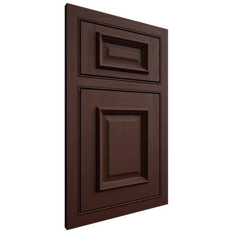 Shiloh Cabinetry Beaded Inset Montgomery Alder Plain Cut Umber Door