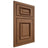 Shiloh Cabinetry Beaded Inset Montgomery Alder Plain Cut Walnut Door