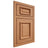 Shiloh Cabinetry Beaded Inset Montgomery Cherry Plain Cut Natural Door