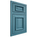 Shiloh Cabinetry Beaded Inset Montgomery Hickory Plain Cut Aqua Door