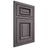 Shiloh Cabinetry Beaded Inset Montgomery Hickory Plain Cut Cadet Door