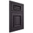 Shiloh Cabinetry Beaded Inset Montgomery Hickory Plain Cut Harbor Door