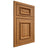 Shiloh Cabinetry Beaded Inset Montgomery Hickory Plain Cut Medium Door