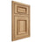 Shiloh Cabinetry Beaded Inset Montgomery Hickory Plain Cut Natural Door