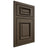 Shiloh Cabinetry Beaded Inset Montgomery Maple Plain Cut Perfect Brown Door